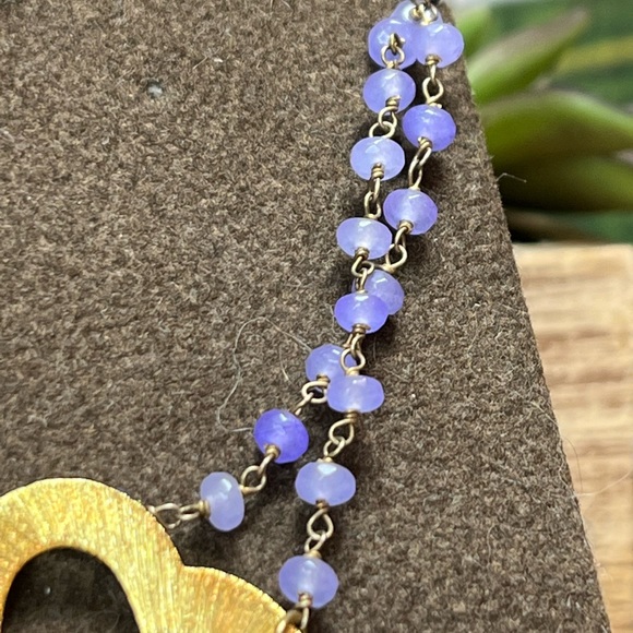 VTG| Amethyst Bead Clover Necklace 💜✨ - Picture 5 of 7